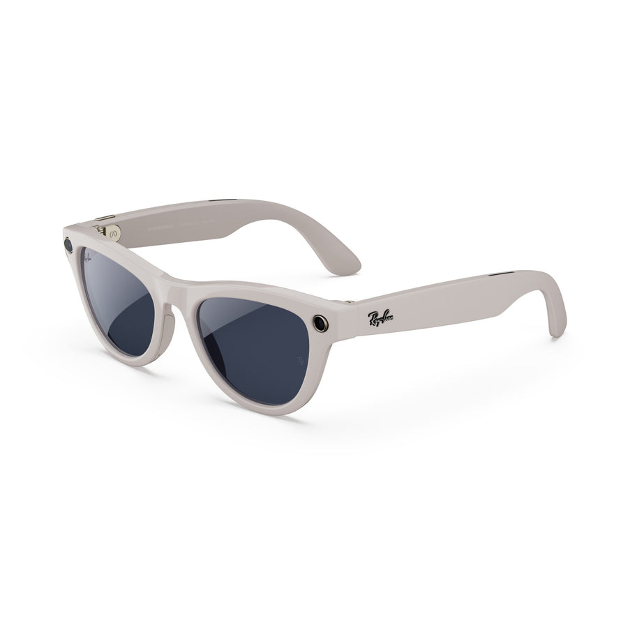 Ray-Ban Meta Skyler (Gen 1) — Shiny Chalky Gray — Seminovo